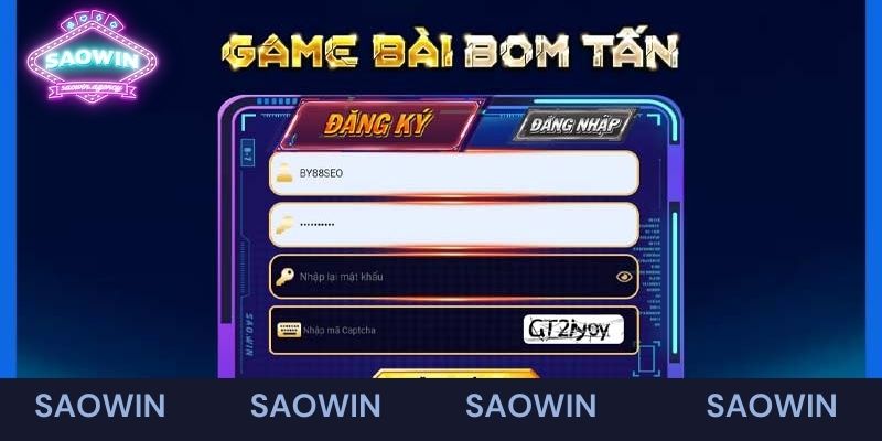 Điền thông tin đăng ký Saowin đúng quy định